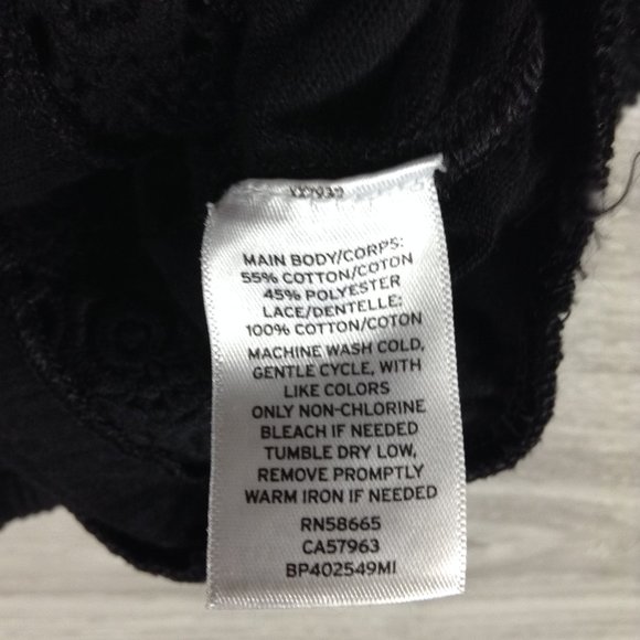 BP Black Square Neck Crochet Blouse - Picture 5 of 5